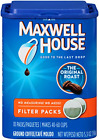 00043000709924 Maxwell House Coffee Ground Filter Packs Original Roast 696571365183