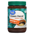 0007874207673 Great Value Classic Decaf Instant Coffee Medium Roast 078742076737