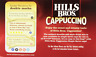 10018400800035 Hills Bros Instant Cappuccino Coffee Pods Double Mocha 696230491697