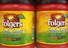 180 Cups Simply Ground Folgers 2 Smooth Coffee Fresh Tubs