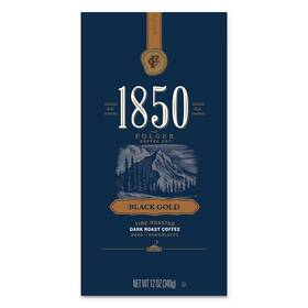 Fol60516 1850 Coffee Black Gold Dark Roast Ground 12 Oz Bag 6/carton 60516