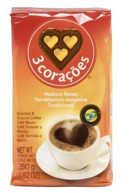 3 Coracoes 615870395561 Traditional Coffee 8.81 Oz Pack Of Cafe Tradicional