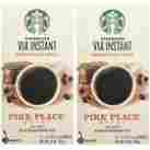 6997897 Starbucks Via Ready Brew Pike Place Roast Coffee 12 Count Pack Of 2 759473574968