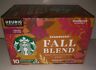 76211100099 Starbucks Fall Blend Limited Edition Ground Coffee Pods