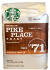 762111258465 Starbucks Pike Place Roast Ground Coffee Medium Oz