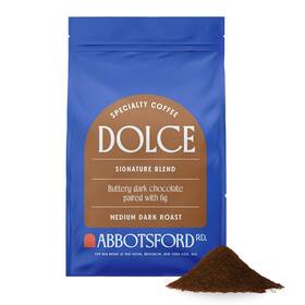 Abbotsford Road 687747818800 Dolce Flavored Dark Roast Ground Coffee Sweet Flavor With Buttery Choco