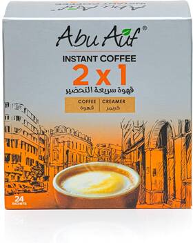 Abu Auf 747973714090 2 In 1 Instant Coffee With Creamer Pack 24 Sticks X 10 Gm