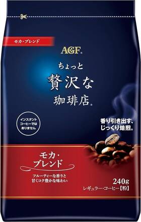 Agf 901111740563 A Little Luxurious Coffee Shop Regular Mocha Blend 240g