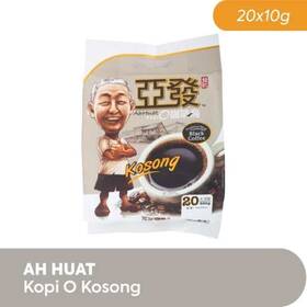Ah Huat 555021506198 Kopi Kosong Black Coffee Traditional Blend 20 X 10g Best By 16/11/2022