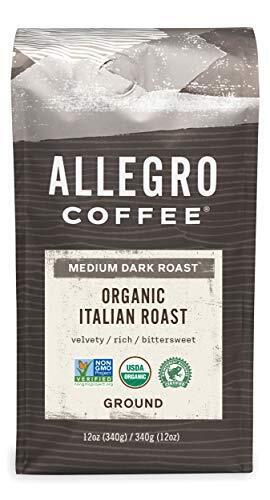 Allegro Coffee 014321113882 Organic Italian Roast Ground 12 Oz