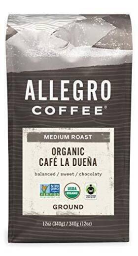 Allegro Coffee 014321114407 Organic Cafe La Duena Ground 12 Oz