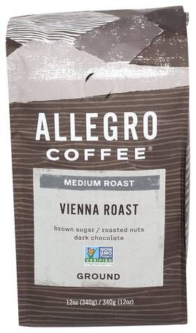 Allegro Coffee 696544185169 Vienna Roast Ground 12 Oz