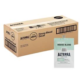 Mdra187 Alterra House Blend Decaf Coffee 100/ct Black A187