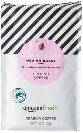 Amazon Fresh 445032720763 Amazonfresh Donut Cafe Ground Coffee Medium Roast 12 Ounce