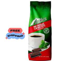 Andes 810683026965 Flavored Ground Coffee Bag Premium Arabica Chocolate Mint Flavor 12oz 1pck