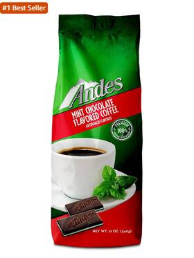 Andes Coffee 313024950924 Flavored Ground Bag Premium Arabica Chocolate Mint 12 Ounc