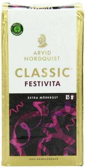 Arvid Norquist 750291012441 Classic Coffee Extra Morkrost Dark Roast 17.6 Ounce Pack 1