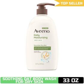 Bwf-dgb-001 Aveeno Daily Moisturizing Body Wash 33 Oz Soothing Oat Creamy Cleanser Gentl