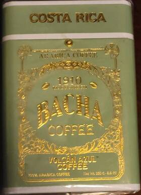 1910 Bacha 885016992707 Marraken Coffee - Vulcan Azul 250g/8.6oz Medium Roast