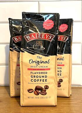 3pks Baileys 024515208454 Baileys- The Original Irish Cream Flavored Ground Coffee- 10 Oz Bag-