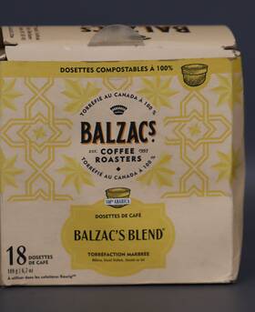 Balzacs 628614001819 Coffee Roasters 100% Compostable Pods K-cup 18