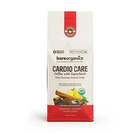 Bareorganics 811079035929 Artisan Ground Cardio Care Bagged Coffee With Superfoods Medium Roast Non-g
