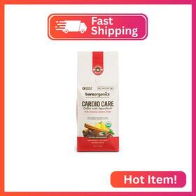 Bog03592 Bareorganics Cardio Care Organic Ground Bagged Coffee Probiotic With Cacao Ginger
