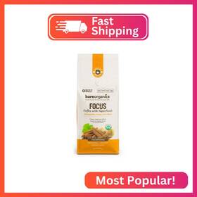 Bog03594 Bareorganics Focus Coffee With Superfoods - Organic Probiotic Mushroom Ground Bagged