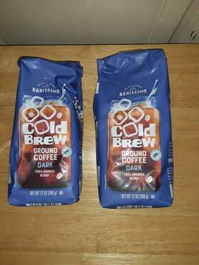 Barissimo 061464715318 Cold Brew Dark Roast Ground Coffee By Exp. 4/2025
