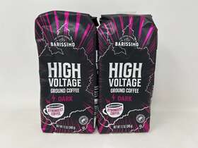 Barissimo 061464793927 Limited Edition High Voltage Strong Dark Ground Coffee 12oz 2 Bags