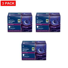 Barissimo 100137120302 Fair Trade Midnight Blend Dark Roast Coffee Pods 12 Count - Pack Of 3