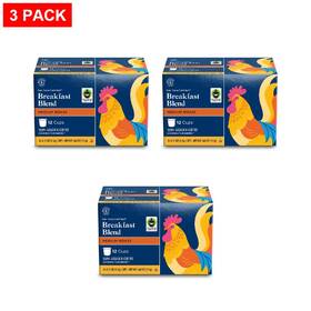 Barissimo 100137120364 Fair Breakfast Blend Medium Roast Coffee Pods 12 Count - Pack Of 3