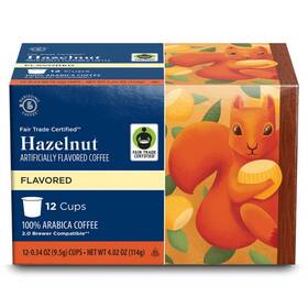 Barissimo 100137964333 Fair Trade Hazelnut Flavored Coffee Pods 12 Count - Pack Of 2