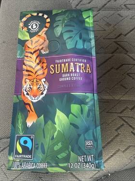 Barissimo Coffee 099100149494 Sumatra Dark Roast Ground Coffee/12-oz Bags