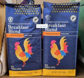 Barissimo Coffee 768497071698 Breakfast Blend Ground Medium Roast 12oz 340g Two Bags