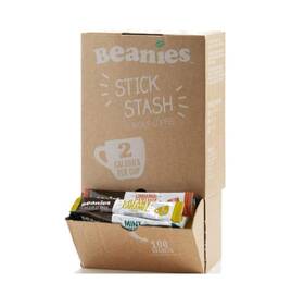 Beanies The Flavour Co 445042683669 100 Coffee Sticks Mixed Blends Instant Flavored - Dispensing Bo