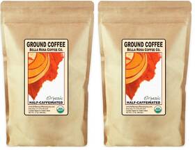 Bella Rosa Coffee Company 744759744333 Organic Half-caff 12 Oz. Fresh Ground Medium Roast Pack Of 2
