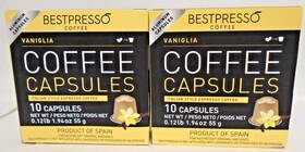 Bestpresso 842047189931 For Nespresso Machines 20 Capsules Vaniglia Italian Espresso Coffee
