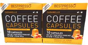 Bestpresso 842047189948 For Nespresso Machines 20 Capsules Caramello Italian Espresso Coffee
