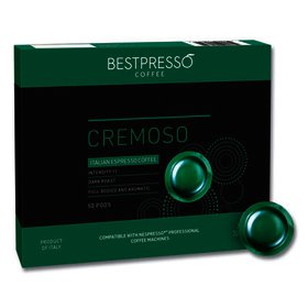 Bst18968 Bestpresso Nespresso Professional Cremoso Coffee Pods 0.21 Oz 50 Box