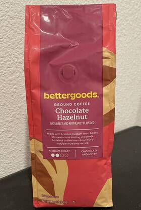 Bettergoods 194346193417 Chocolate Hazelnut Medium Roast Ground Coffee 12 Oz Better Goods