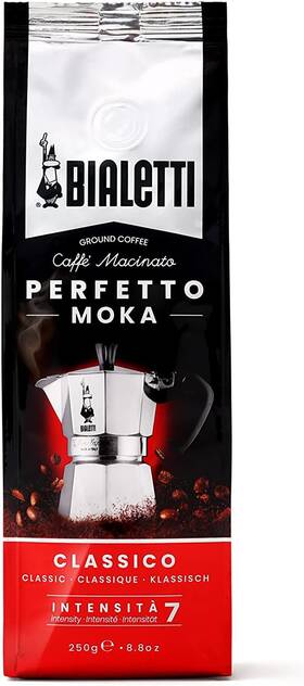 Bialetti 692622620072 Italian Espresso Ground Coffee - 8.8 Oz Classico For Moka Intensity 7