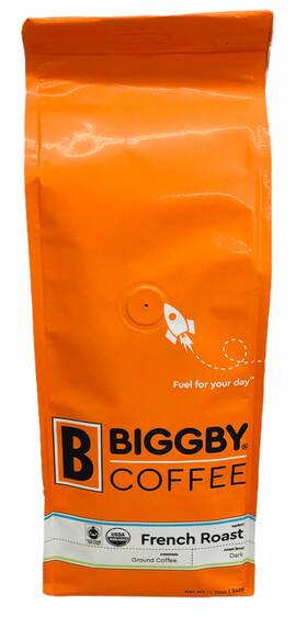 Biggby 022944197080 French Roast Ground Coffee 12 Oz