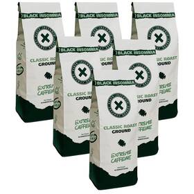 Black Insomnia Coffee 024515206146 6lbs -black Extreme Caffeine Ground - Strongest High Caffeinated