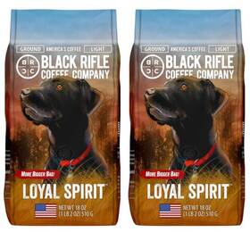 Black Riffle Coffee Company 810140153821 2 Pack Rifle Loyal Spirit Light Roast Ground 18oz