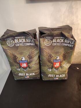Black Riffle Coffee Company 810140159854 2 Pack Rifle Just Medium Roast Ground 34oz Bag