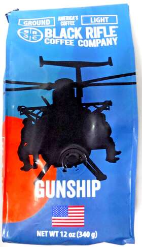 Black Rifle Coffee 810087104504 Gunship Caramel Light Roast Ground 12 Oz Veteran Owned