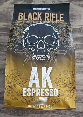 Black Rifle Coffee Co. 810071974793 Ak Espresso 12oz Medium Roast Whole Bean