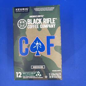 Black Rifle Coffee Company 810071970528 Medium Roast K Cups Pods 12 Counts 4.6 Oz