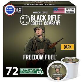 Black Rifle Coffee Company 840461206357 K Pods Compatible With Keurig 72 Count Dark Roast